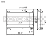 Mazda RX-8 Hi Flow KOYO Radiator 36mm Manual 2004-2008
