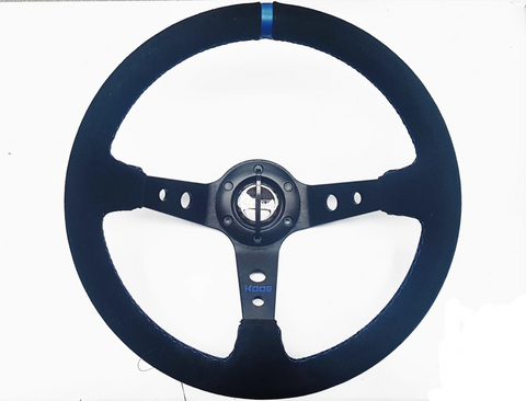 Sued Deep Dish Racing Steering Wheel